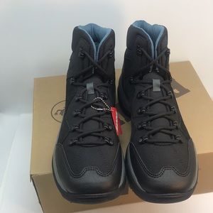 RANNA 6’’ Inch Biker Men’s Boot, Speed hooks– Slip Rubber Sole, Waterproof, 9 M